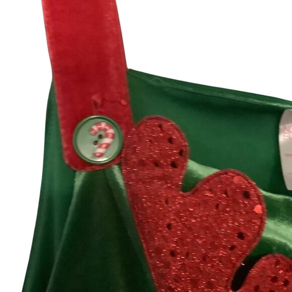 Rudolph Reindeer Christmas Jumpsuit Women XL Overalls Santa's Favorite Holiday - Picture 3 of 9